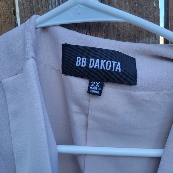 BB DAKOTA LIGHT BLUSH CAPE JACKET BLAZER - Picture 2 of 8